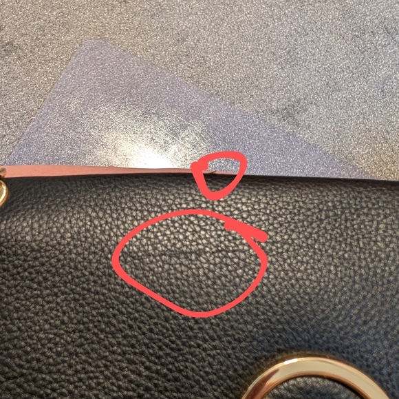 Michael Kors Black and Gold Leather Shoulder Bag - Picture 13 of 13